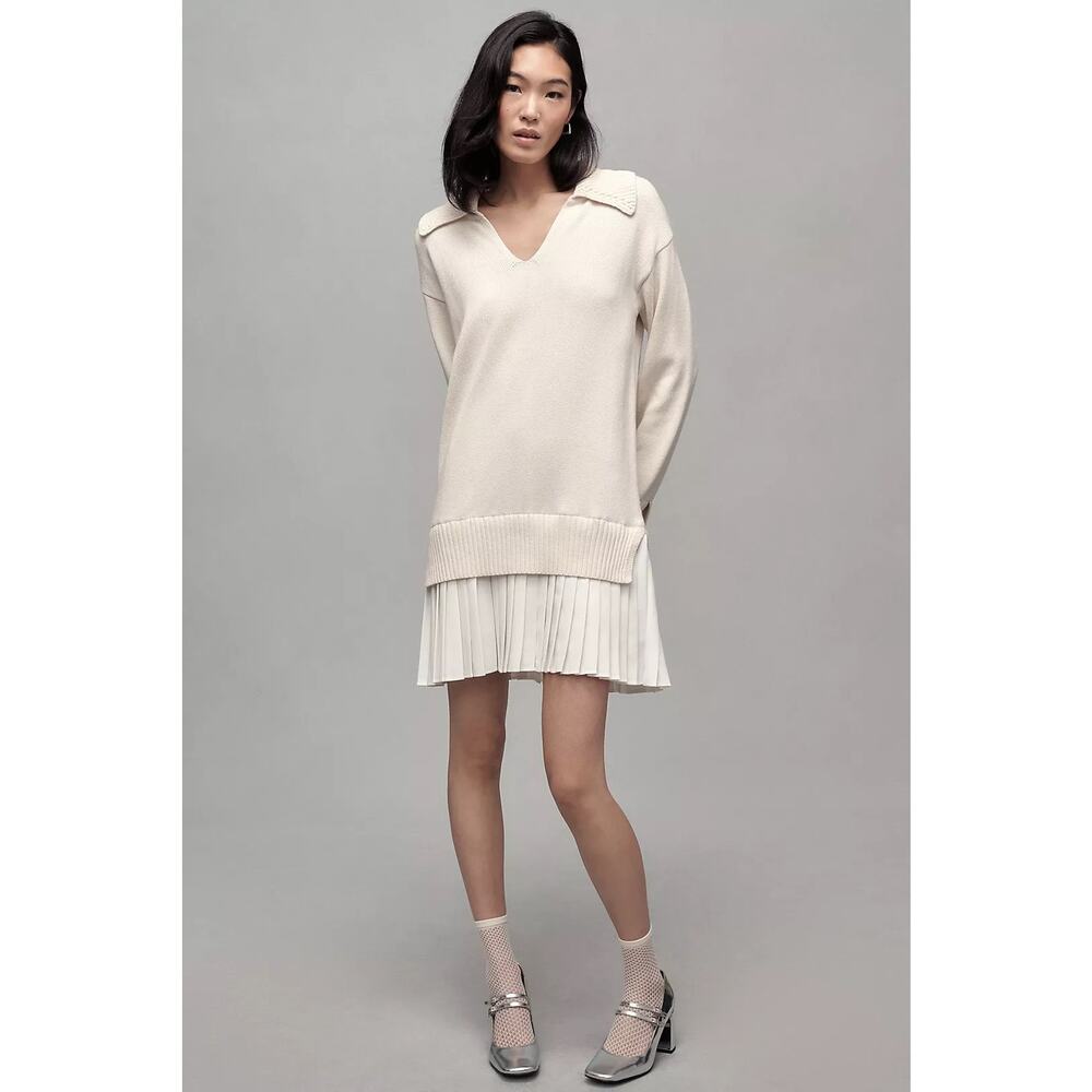 NWT Anthropologie English Factory Twofer Sweater Dress